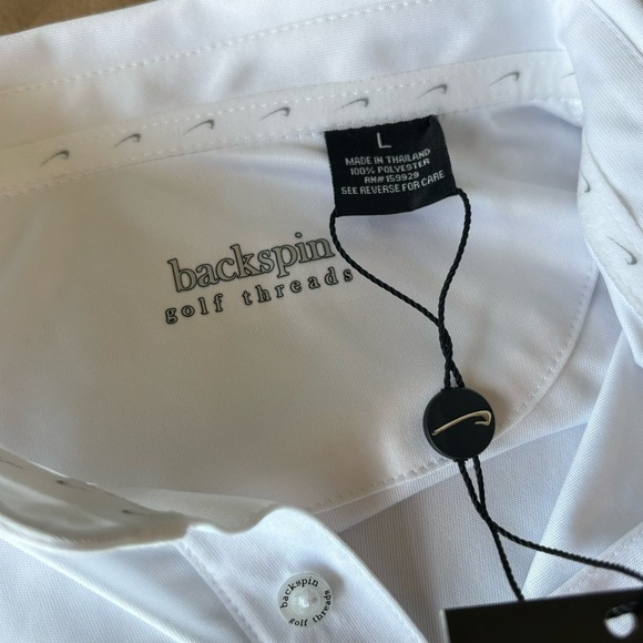 Backspin golf threads short sleeve polo shirt men’s Large. Spring/summer. NWT - Picture 2 of 14